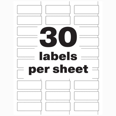 Avery White Asset Tag Labels, 3/4